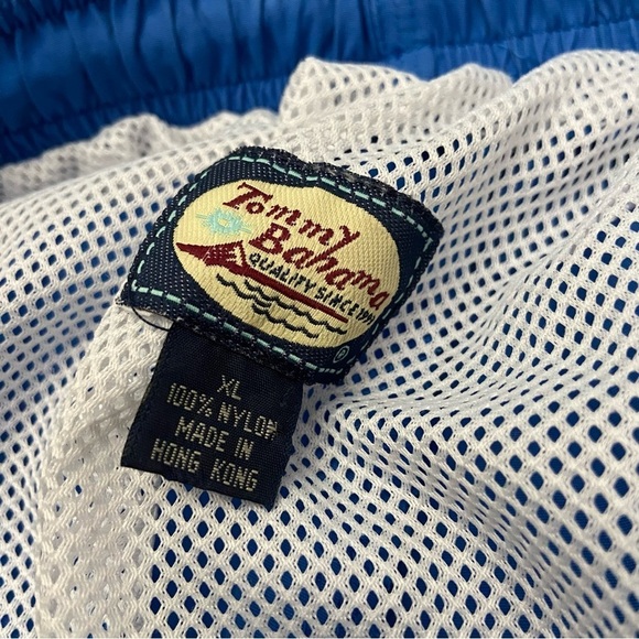 Tommy Bahama Blue Mesh Lined Embroidered Swim Shorts 21757 - Picture 7 of 10